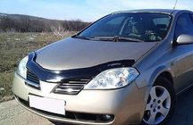 Nissan Primera P12 2002–2007 гг. Дефлектор капота (VIP) фото 1
