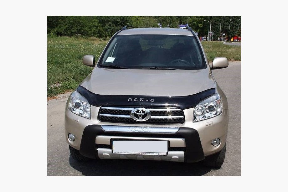 Toyota Rav 4 2006-2013 гг. Дефлектор капота 2006-2010 (VIP) Image