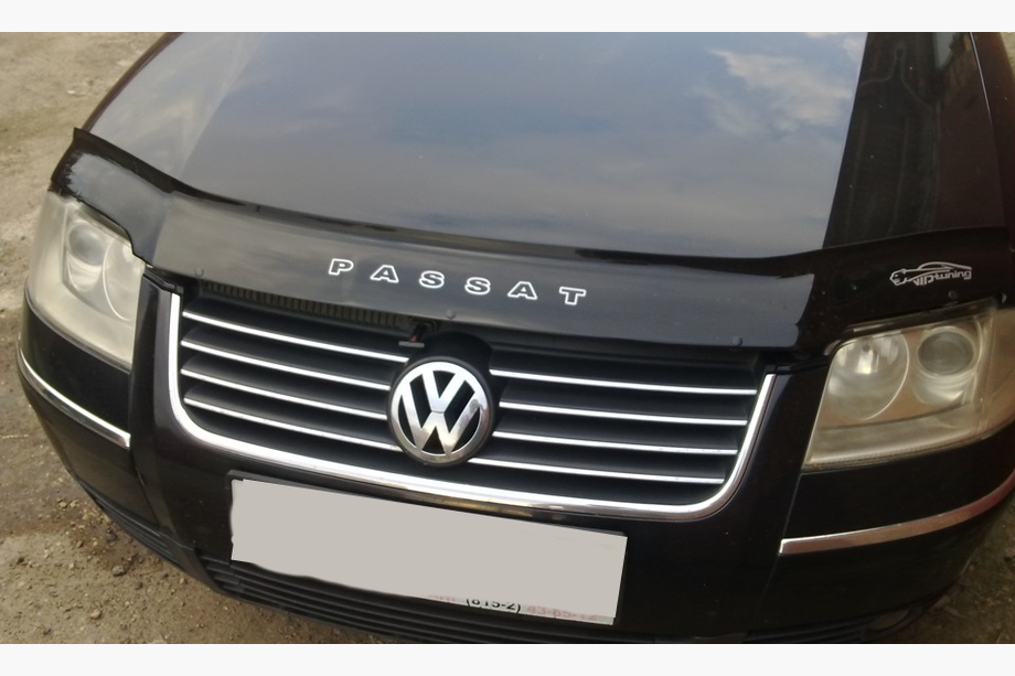 Volkswagen Passat B5 1997-2005 гг. Дефлектор капота 2001-2005 (VIP) Image