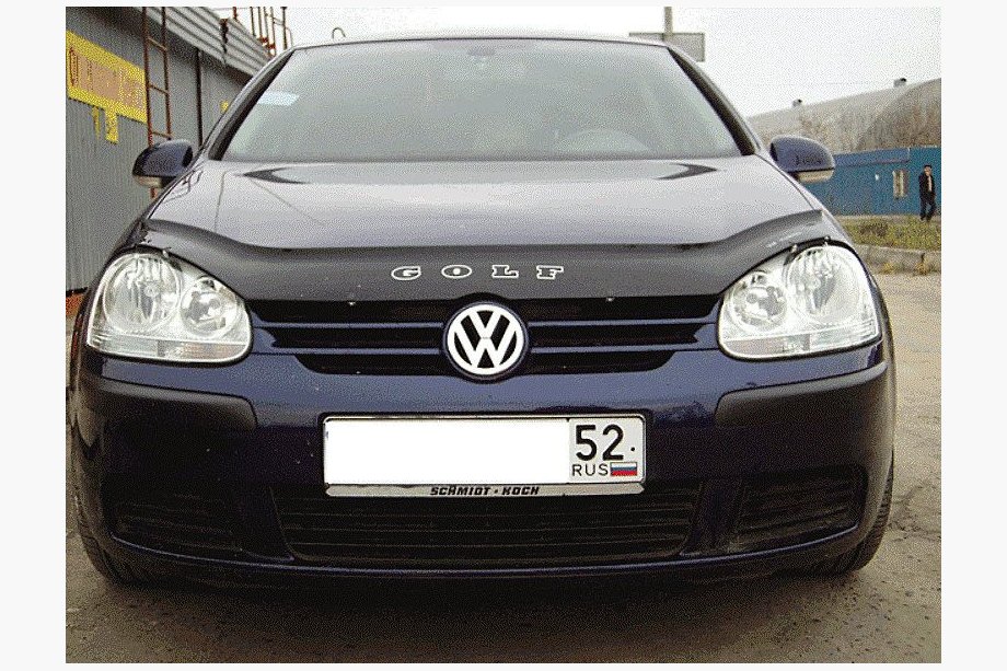 Volkswagen Golf 5 2003-2009 гг. Дефлектор капота (VIP) Image