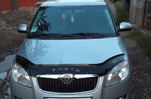 Skoda Fabia 2007-2014 гг. Дефлектор капота 2007-2010 (VIP) фото 1
