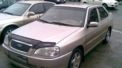Chery Amulet 2003-2014 гг. Дефлектор капота (VIP) фото 1
