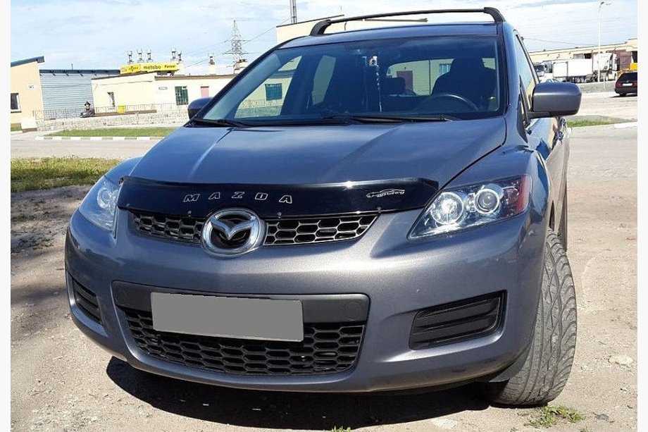 Mazda CX-7 2006-2012 гг. Дефлектор капота (VIP) Image