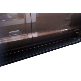 Боковые Подножки Allmond Black (2 шт., Алюминий) Volkswagen Amarok 2010-2022 гг. фото 1