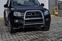 Volkswagen Amarok 2010-2022 гг. Кенгурятник VL001 (нержавейка) фото 2