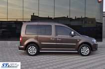 Volkswagen Caddy 2004-2010 гг. Боковые трубы BB001 (2 шт., нержавейка) d60, Стандартная база фото 5