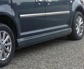 Volkswagen Caddy 2004-2010 гг. Боковые Пороги Duo-Model (грунтованные под покраску) фото 1