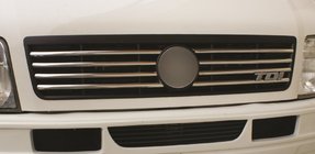 Volkswagen LT 1995-2006 гг. Хромированные Накладки на Решетку (8 шт, Нержавеющая Сталь) фото 1