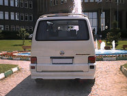 Volkswagen T4 Caravelle/Multivan 1990–2003 гг. Накладка на задний бампер (грунтованная под покраску) фото 2
