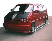 Volkswagen T4 Caravelle/Multivan 1990–2003 гг. Накладка на передний бампер (под покраску) фото 2
