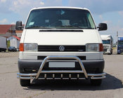 Volkswagen T4 Caravelle/Multivan 1990–2003 гг. Кенгурятник WT003 Plus-2 (нержавейка) фото 2