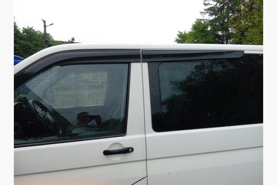 Volkswagen T5 Caravelle 2004-2010 гг. Ветровики на окна (4 шт., Sunplex Sport) Фото 9