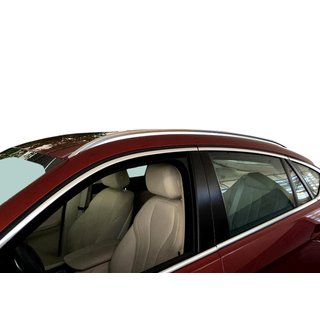 Интегрированные рейлинги хром OEM (Алюминий, установка на клей) BMW X6 F16 2014-2019 гг. фото 1