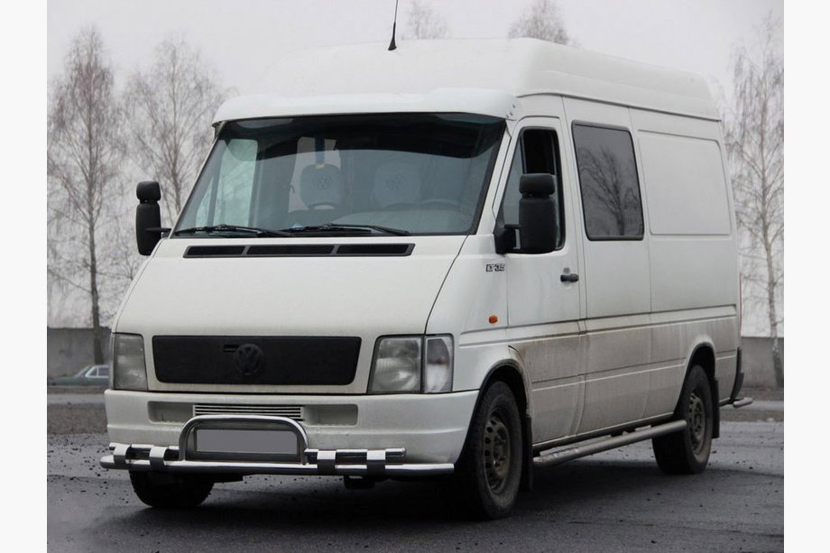 Volkswagen LT 1995-2006 гг. Передняя защита ST020 Нержавейка Image