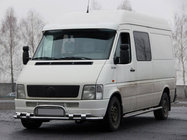 Volkswagen LT 1995-2006 гг. Передняя защита ST020 Нержавейка фото 1