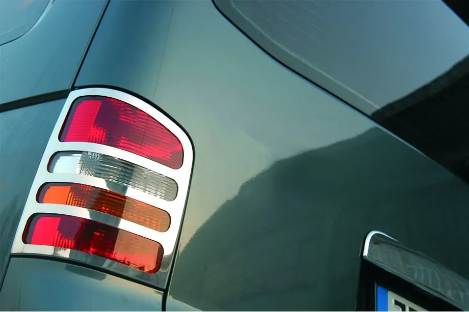 Volkswagen T5 Caravelle 2004-2010 гг. Хромированные Накладки на Задние Фонари (Carmos, 2 шт, Нержавейка) 2 двери, Carmos - Турецкая сталь Фото 7