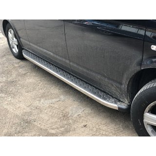 Боковые Подножки BlackLine (2 шт., Алюминий) Volkswagen T6 2015-2024 гг. фото 1