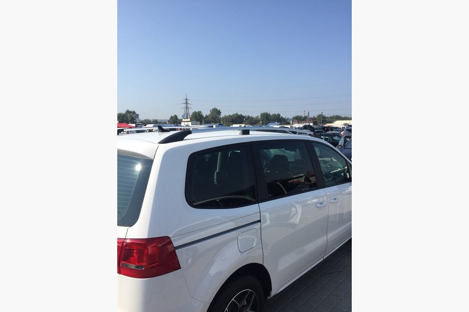 Volkswagen Sharan 2010-2023 гг. Хромированные Рейлинги (Турецкий Дизайн) Image
