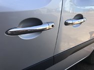 Renault Kangoo 2008–2020 гг. Накладки на дверные ручки из нержавеющей стали фото 1