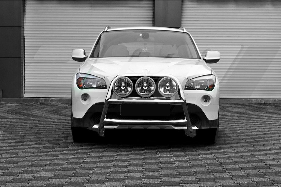 BMW X1 E84 2009-2015 гг. Защита переднего бампера WT018 (нержавейка) Image