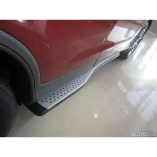 Оригинальные боковые пороги (2 шт., алюминий) Honda CRV 2012-2016 гг. фото 2