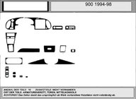 Saab 900 1994-1998 гг. Акция! Накладки на панель приборов (дерево) фото 1