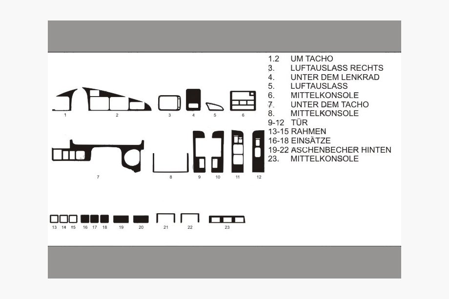 Toyota Land Cruiser 80 1990-1997 гг. Акция! Накладки на панель (под карбон) Image