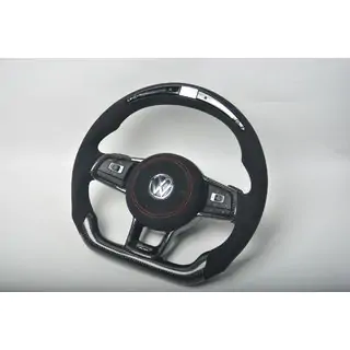 Руль (Карбон + LED индикация) Volkswagen Golf 6 2008-2014 гг. фото 1