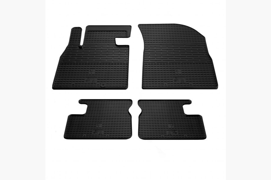 Nissan Micra K13 2011-2016 гг. Резиновые коврики (4 шт, Stingray Premium) Image