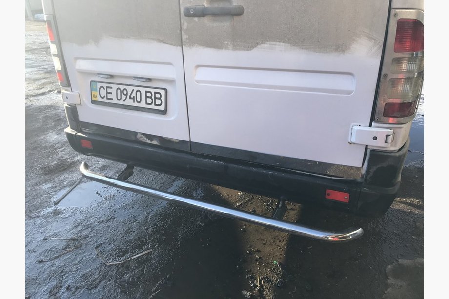 Mercedes Sprinter W901/902/903/904/905 1995–2006 гг. Накладка на багажник (2 части, нержавейка) Фото 1