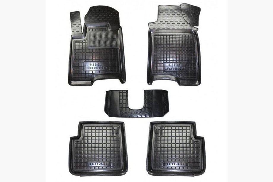 Fiat Panda 2003-2011 гг. Резиновые коврики с бортиком (Autogumm) Image