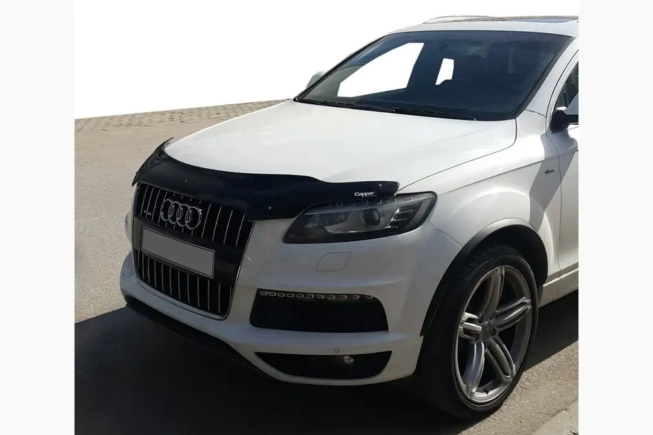 Audi Q7 2005-2015 гг. Дефлектор капота (EuroCap) Image