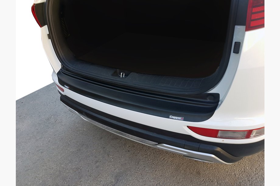 Kia Sportage 2015-2021 гг. Накладка на задний бампер EuroCap 2015-2018 (ABS) Фото 1