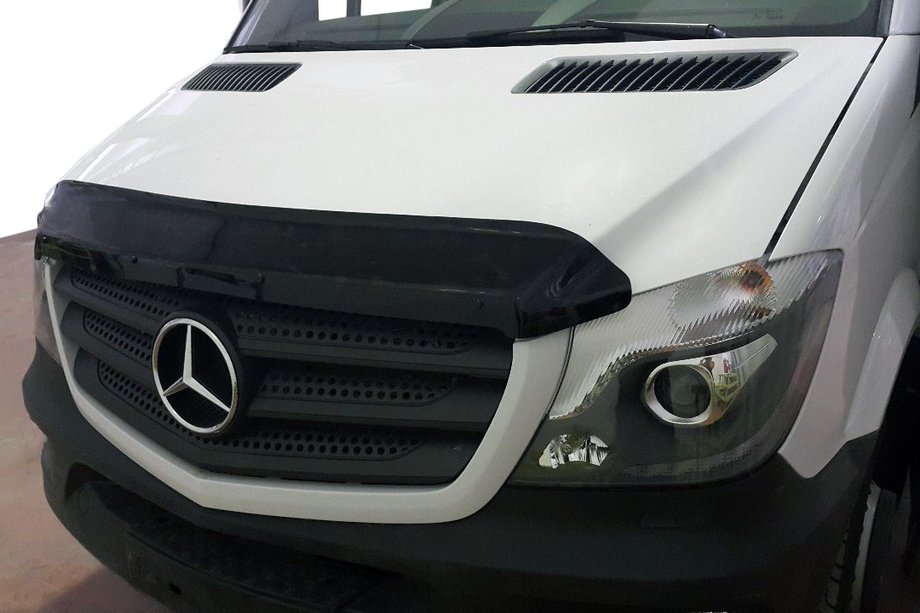 Mercedes Sprinter W906 2006–2018 гг. Дефлектор капота 2013+ (V2, EuroCap) Фото 12