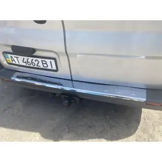 Накладка на задний бампер с загибом Carmos V1 нержавейка фото 1