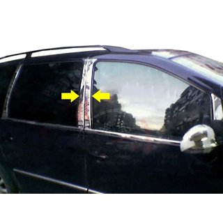 Накладки на дверные стойки из нержавеющей стали (8 шт) Ford Galaxy 1995-2006 гг. фото 1