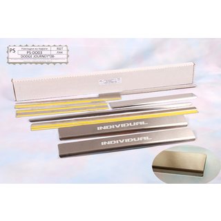 Накладки на пороги Natanko Standard (8 шт, нержавейка) Dodge Journey 2008-2020 гг.