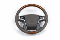 Toyota Land Cruiser Prado 150 2009-2023 гг. Руль в сборе (светлое дерево) фото 1