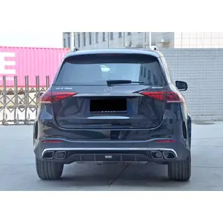 Задний диффузор с насадками глушителя GLE63 Silver (2018-2026)