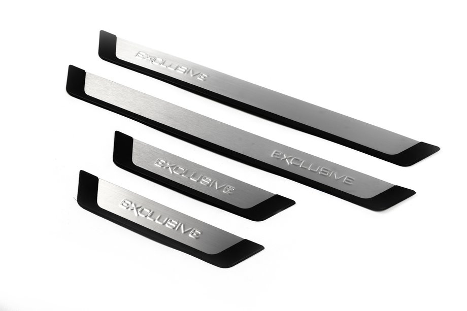Audi A3 2012-2020 гг. Накладки на пороги Exclusive (4шт) Image