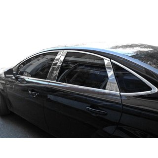 Ford Mondeo 2014↗ Молдинг дверных стоек (нерж)