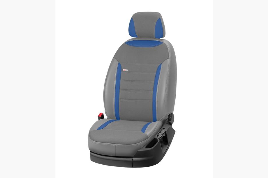 Ford Custom 2013-2022 гг. Авточехлы ЭкоКожа+Ткань Eco Classic 2020 (8 или 9 мест) Фото 6