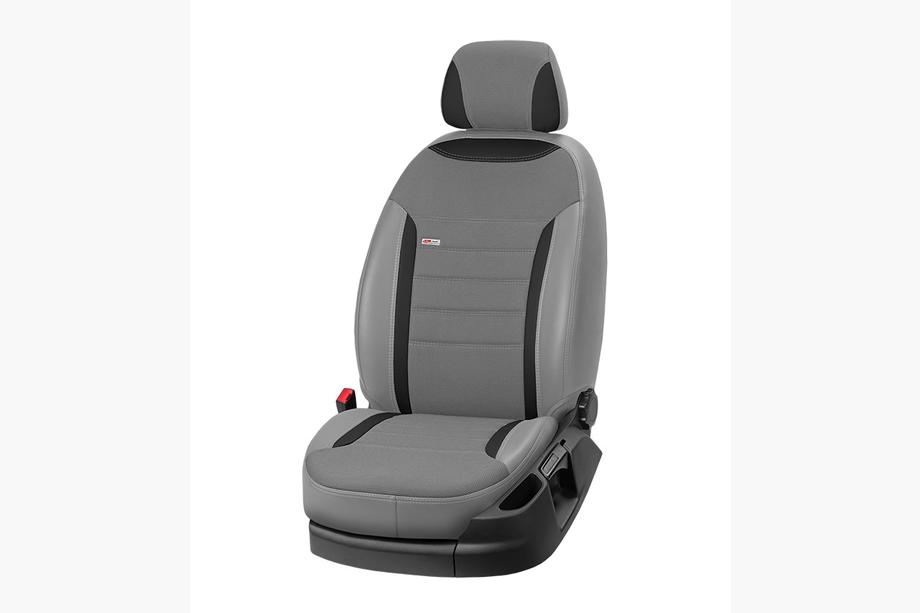 Ford Custom 2013-2022 гг. Авточехлы ЭкоКожа+Ткань Eco Classic 2020 (8 или 9 мест) Фото 13