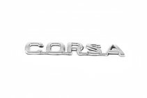 Opel Corsa B 1993-2004 гг. Надпись Corsa 12,5см x 2,0см фото 1