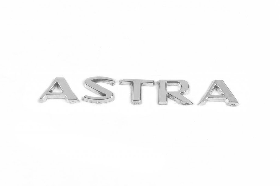 Opel Astra G classic 1998-2012 гг. Надпись Astra (128мм x 17мм) Image