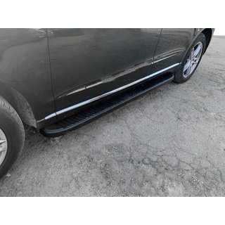 Боковые Подножки Tayga Black (2 шт., Алюминий) Audi Q5 2008-2017 гг. фото 1