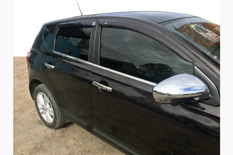 Nissan Qashqai 2010-2014 гг. Наружные накладки на двери (4 шт, нержавейка) Image