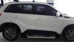 Suzuki Vitara 2015- гг. Боковые Подножки Bosphorus OLD Серые (2 шт., Алюминий) фото 1