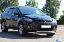 Mazda CX-9 2007-2016 гг. Передняя защита ST014 (нержавейка) фото 3