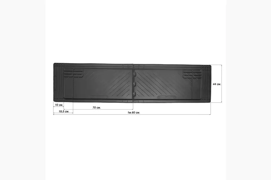 Renault Master 2011-2023 гг. Задние резиновые коврики (2 шт, Stingray) Image